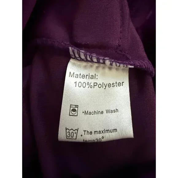 STUNNING! NEW Vintage Y2K Retro S-XL Velvet Rich Purple Boho Button-Up Vest Top - Picture 8 of 9